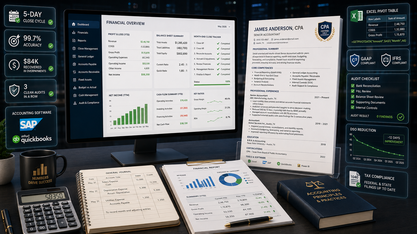 Accountant Resume 2026 — Complete Guide with Examples