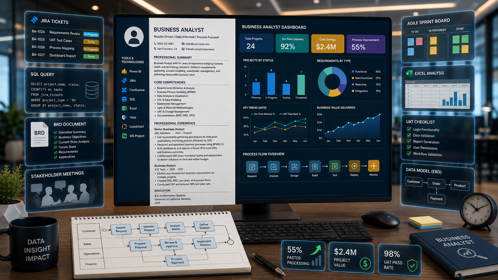 Business Analyst Resume 2026 — Complete Guide with Examples