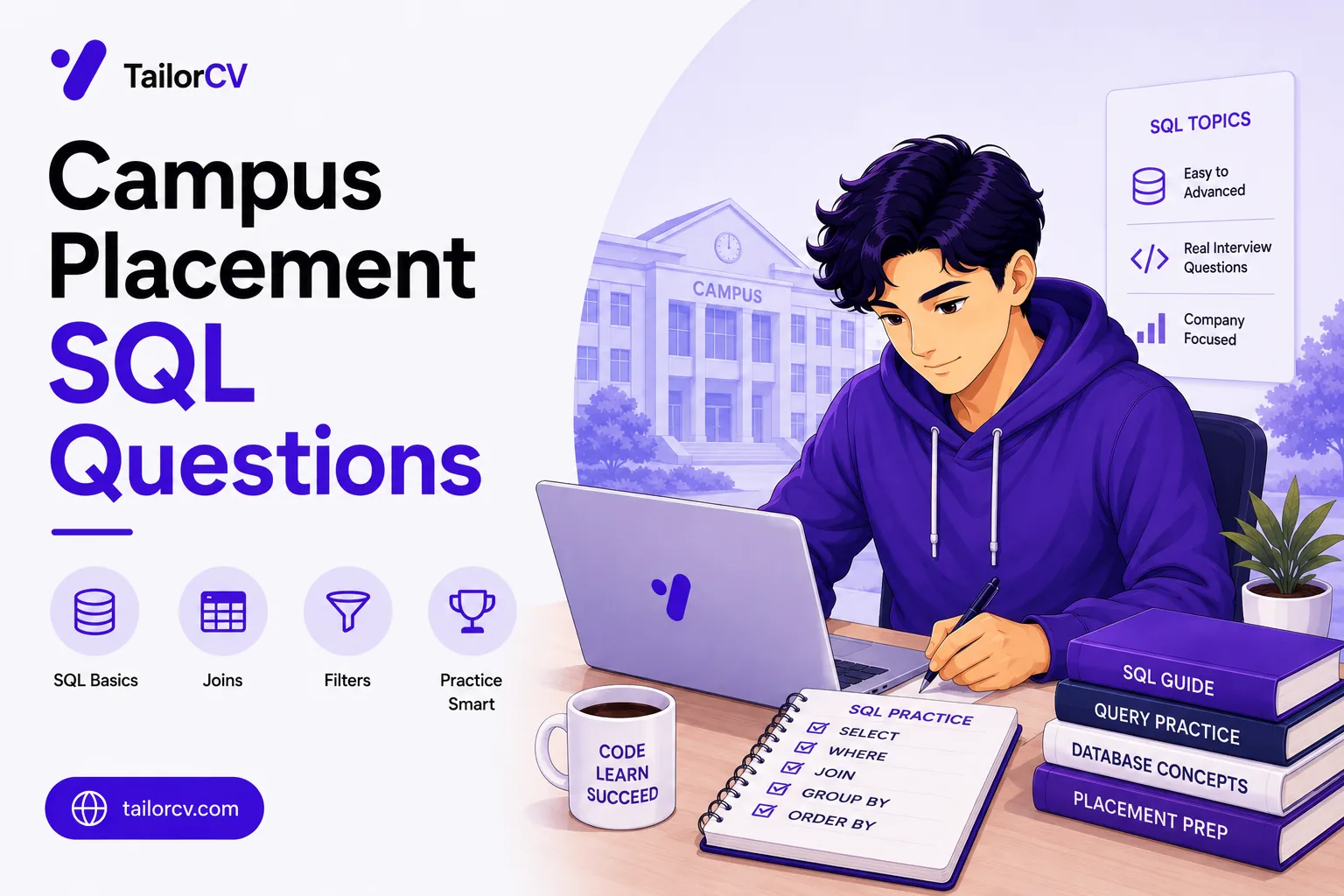 Campus Placement SQL Questions 2026 - The Queries You Will Be Asked