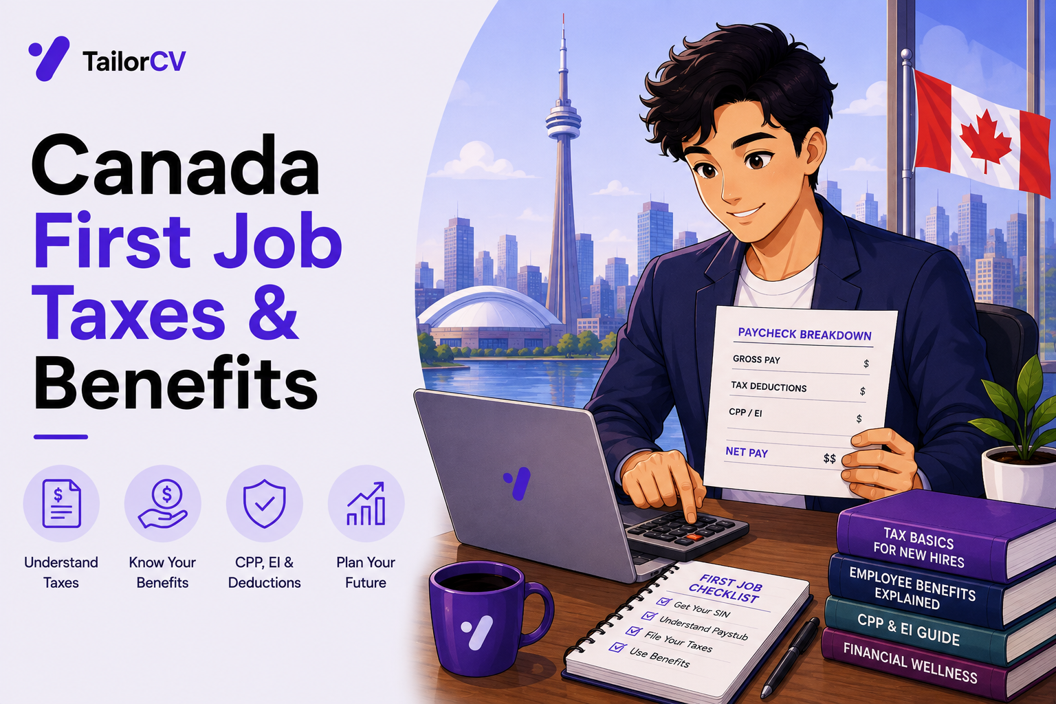 Your First Canadian Job - Taxes, Benefits and Your First Payslip