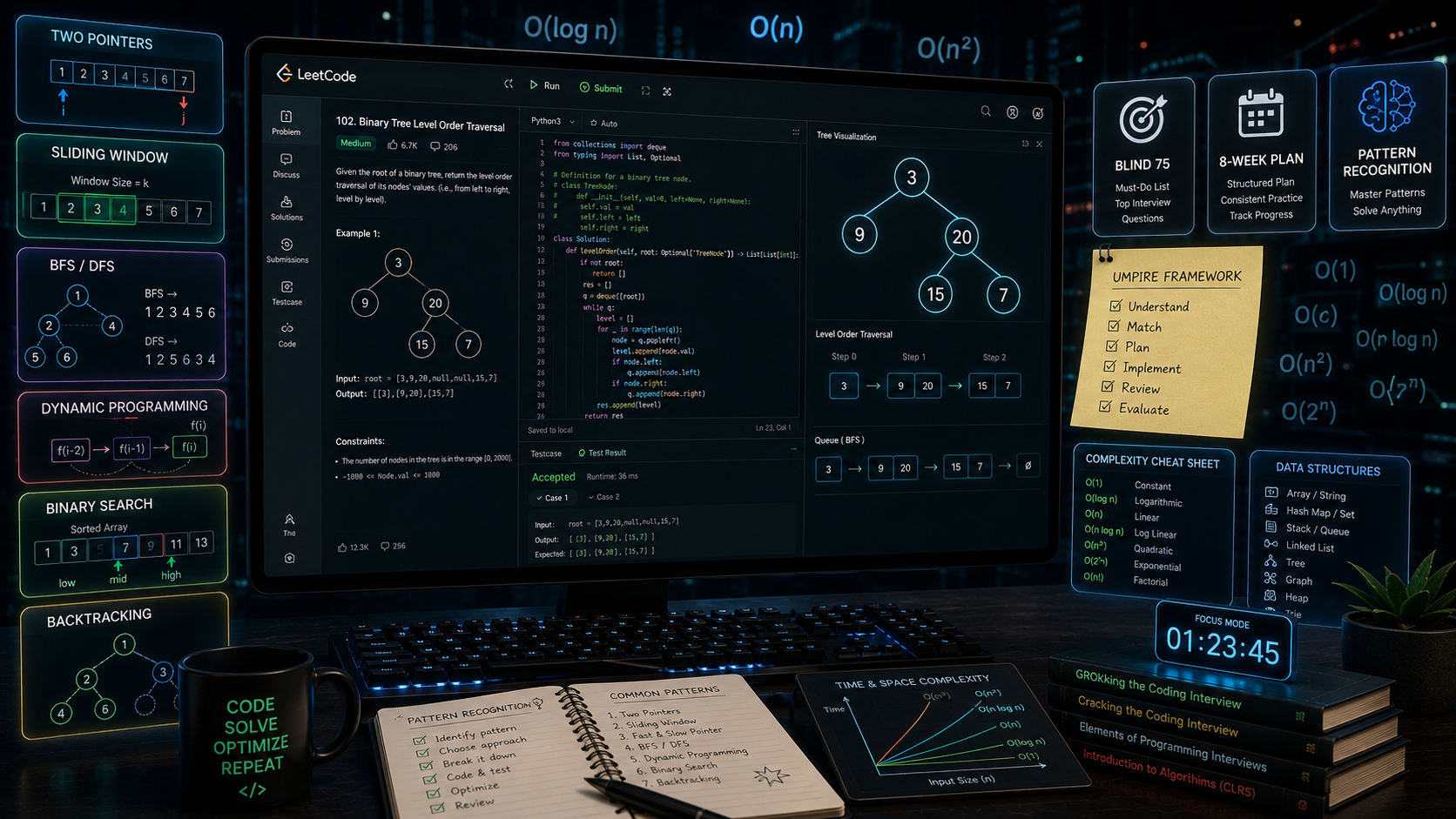 Coding Interview Preparation Guide 2026 — Patterns and Practice Plan