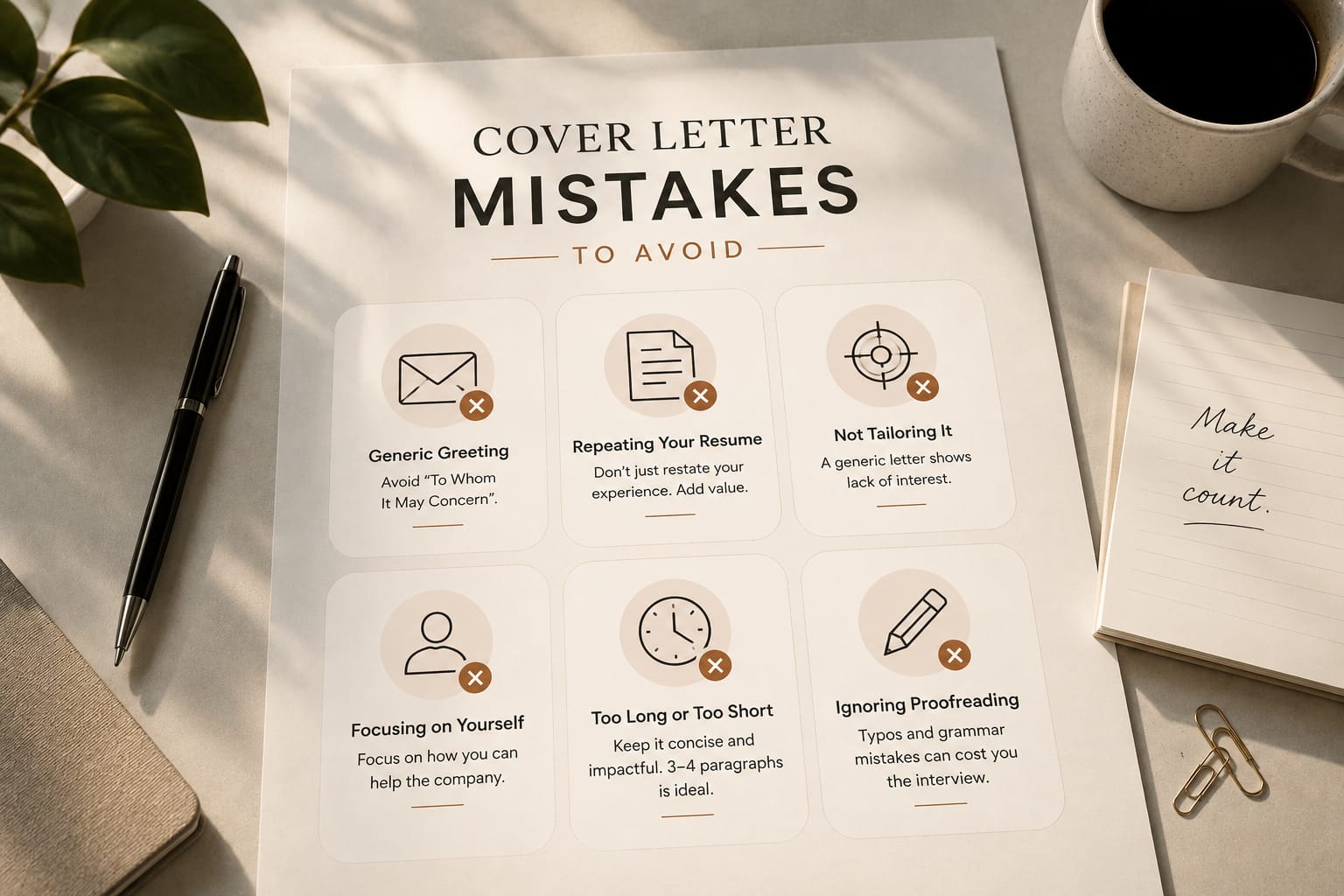 Cover Letter Mistakes to Avoid in 2026