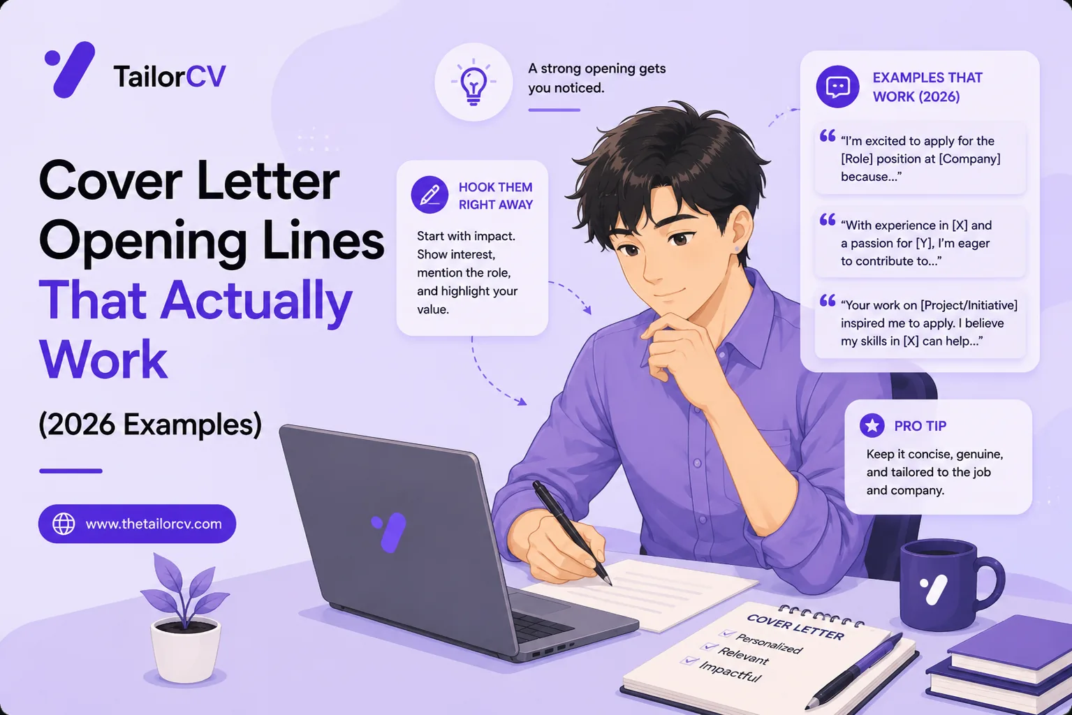 Cover Letter Opening Lines That Actually Work (2026 Examples)