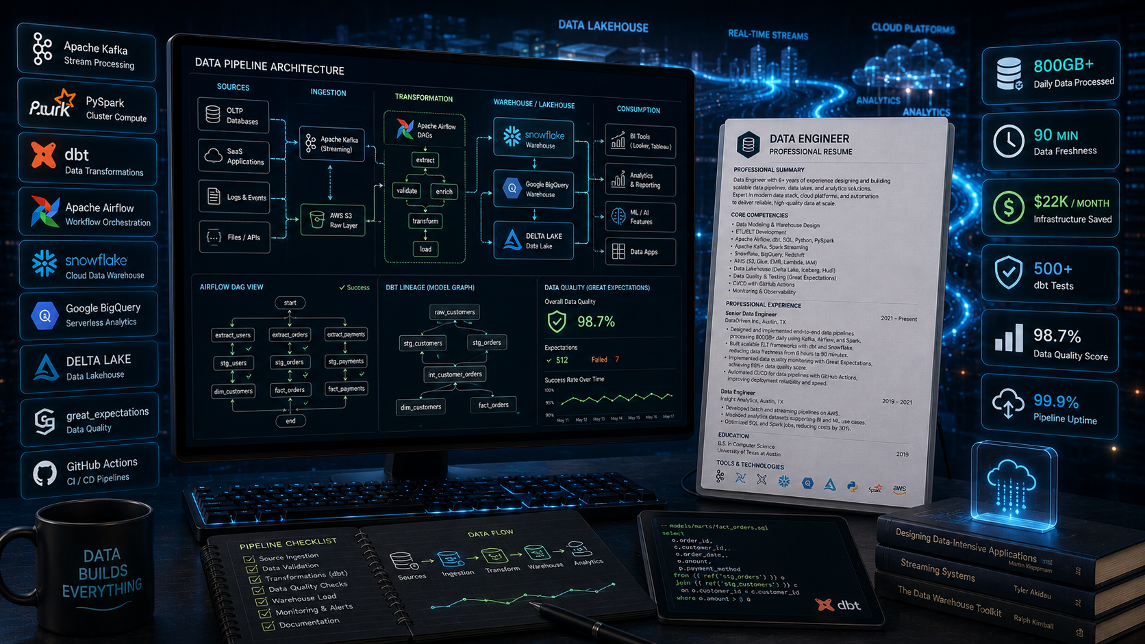 Data Engineer Resume 2026 — Complete Guide with Examples