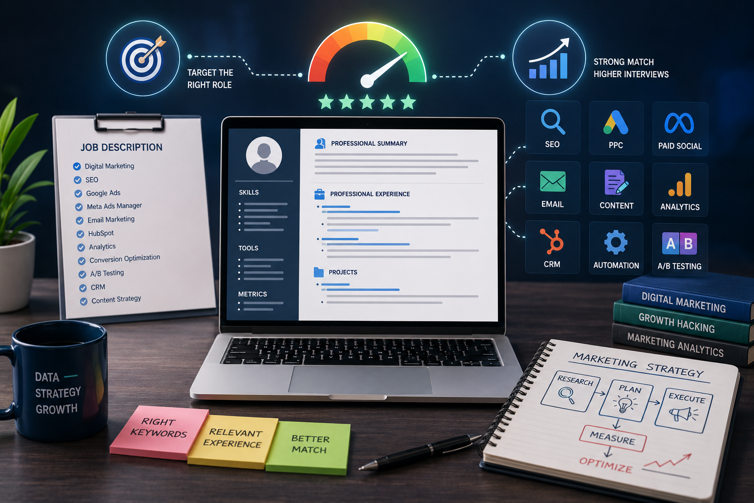 How to Match Your Resume to a Marketing Job Description in 2026