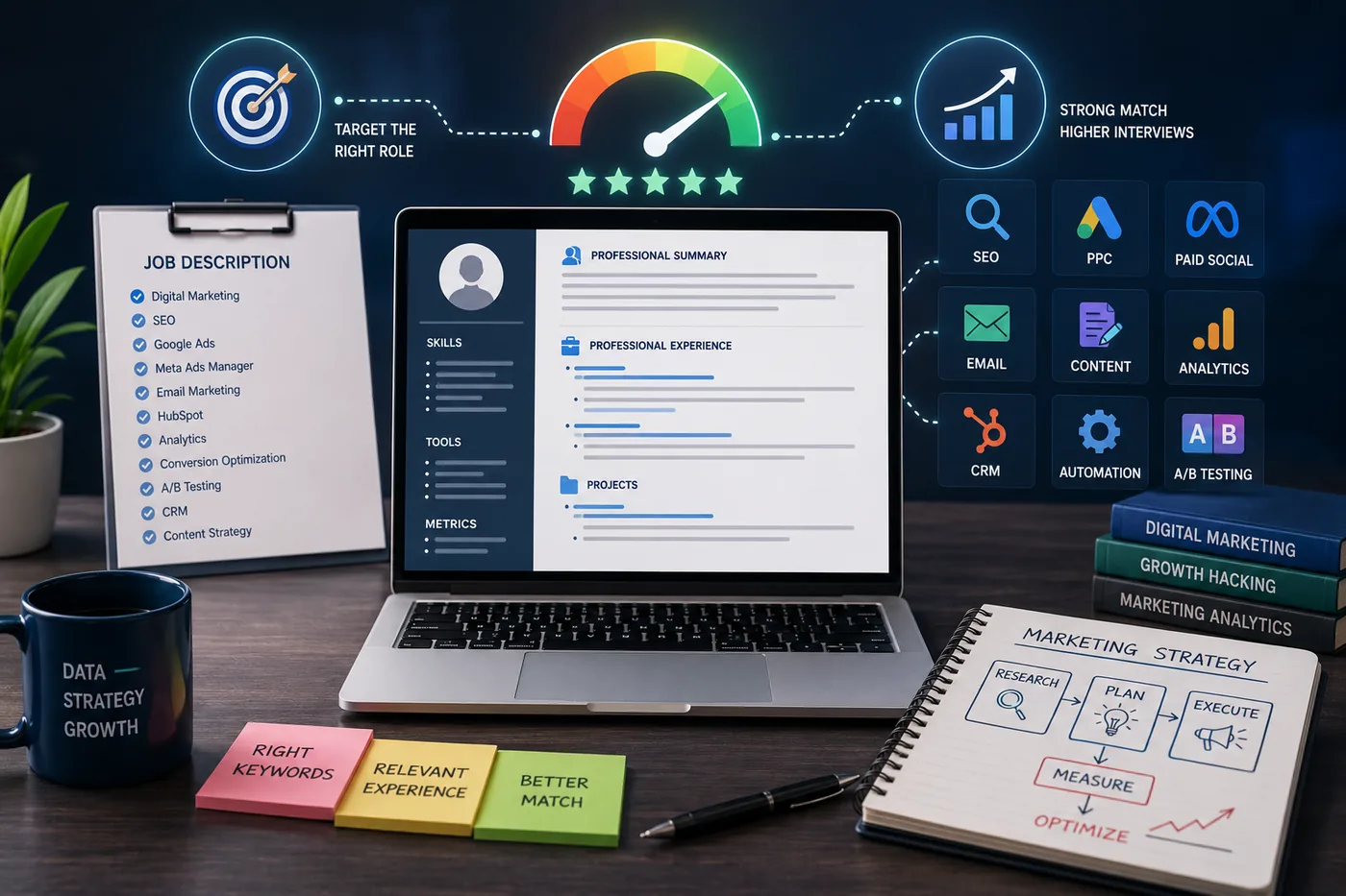 How to Match Your Resume to a Marketing Job Description in 2026