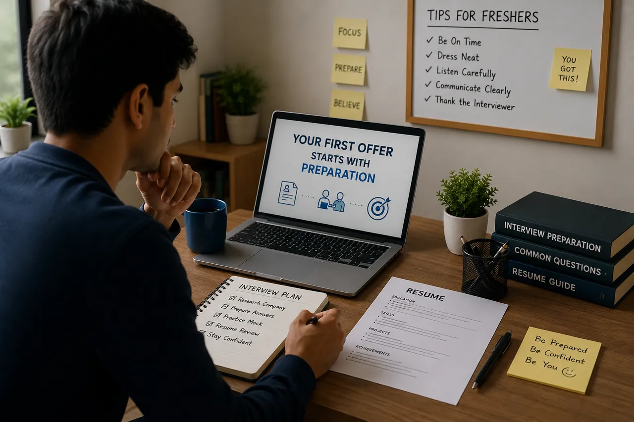 First Job Interview Tips for Freshers - Complete Guide to Landing Your First Offer (2026)
