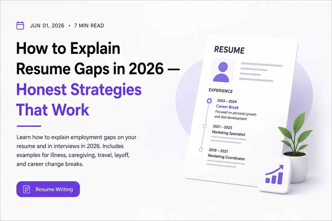 How to Explain Resume Gaps in 2026 - Honest Strategies That Work ...