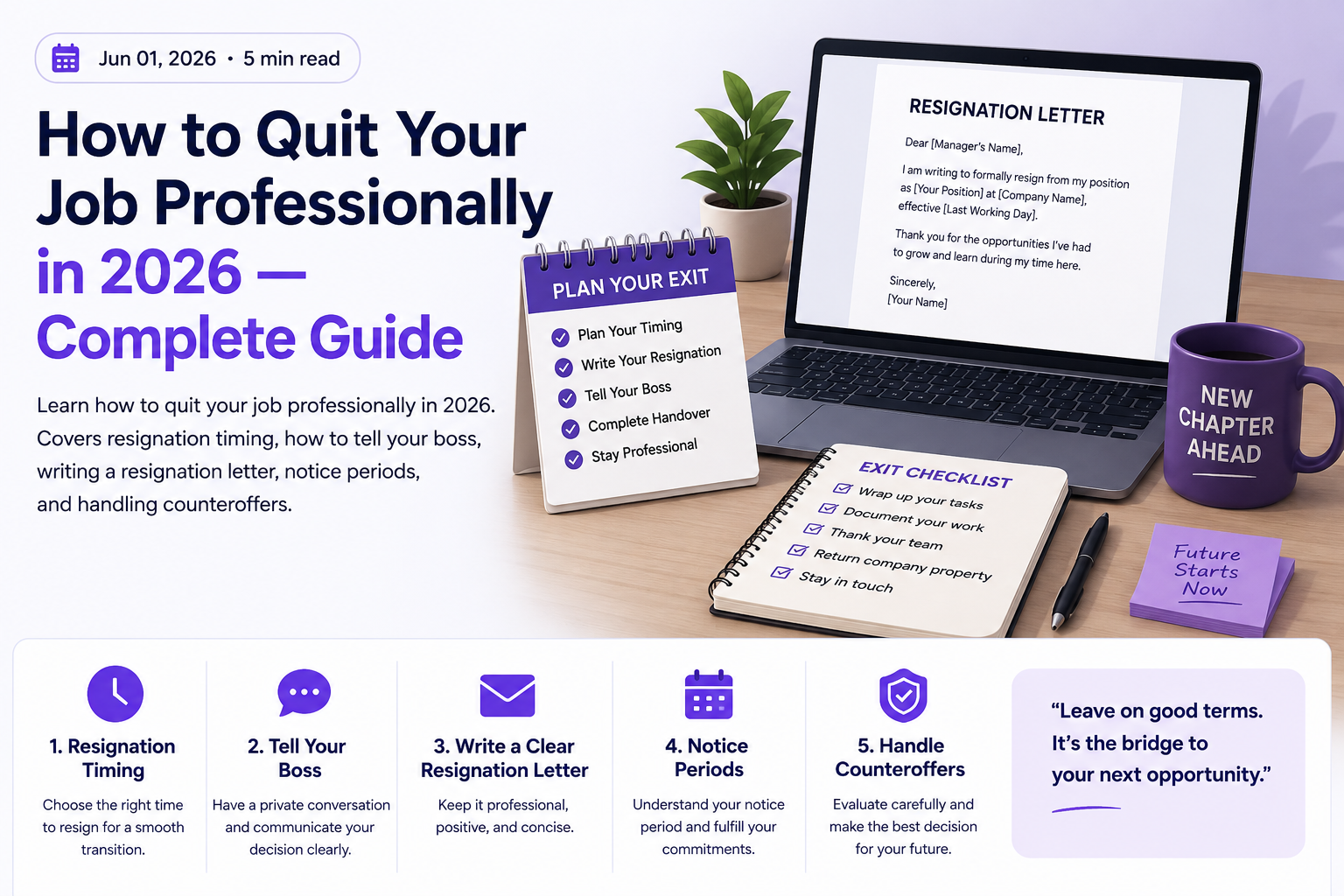 How to Quit Your Job Professionally in 2026 — Complete Guide