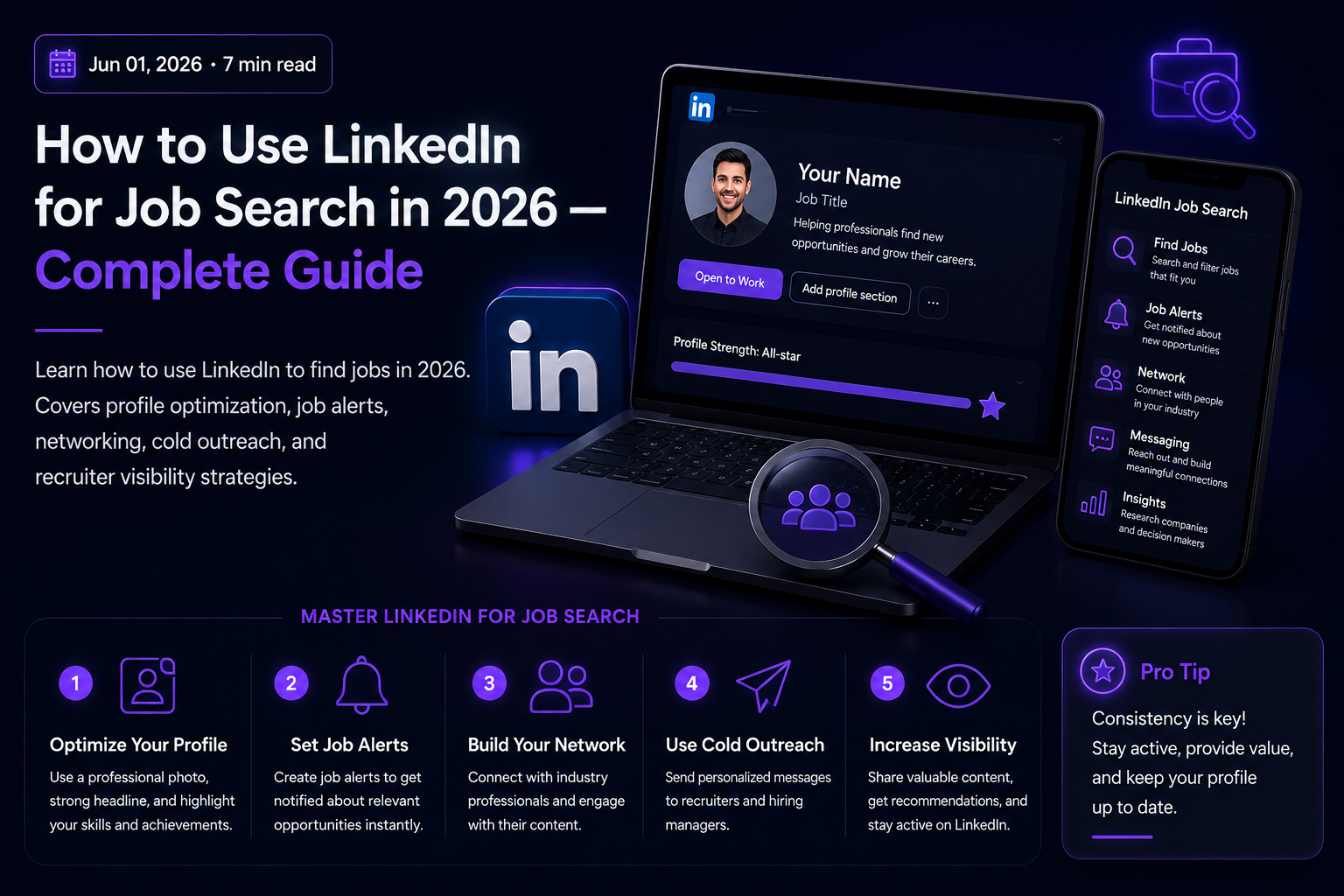 How to Use LinkedIn for Job Search in 2026 — Complete Guide