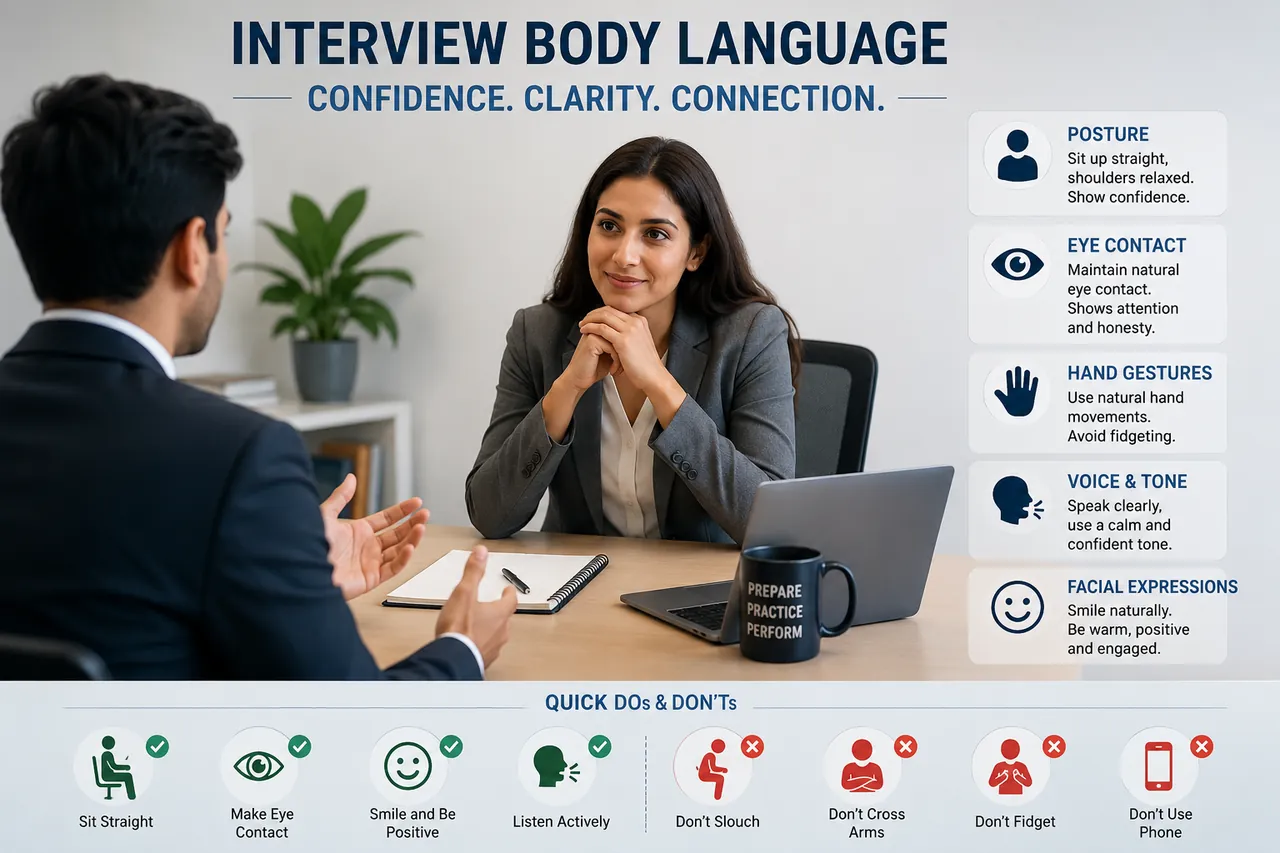 Interview Body Language Communication Tips