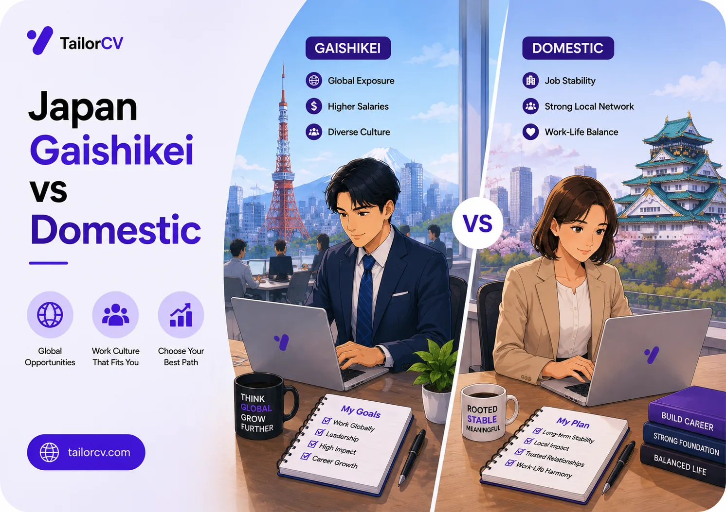 Gaishikei vs Domestic Companies in Japan 2026 - Which Should You Join?