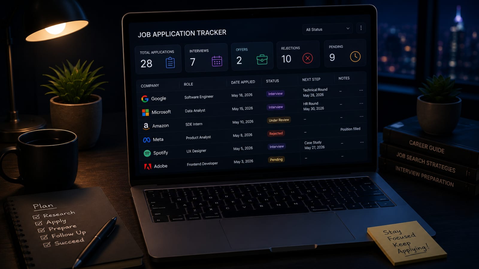 Job Application Tracker Template - What to Track After Every Application