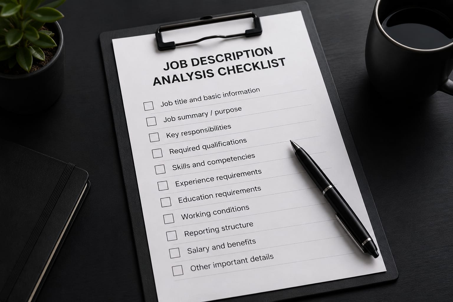 Job Description Analysis Checklist Before You Apply