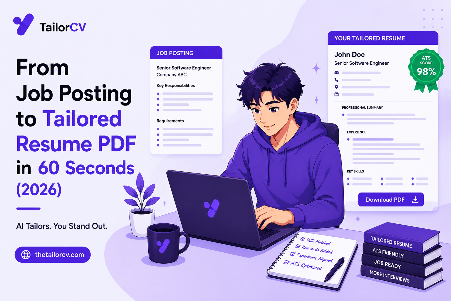 From Job Posting to Tailored Resume PDF in 60 Seconds (2026)