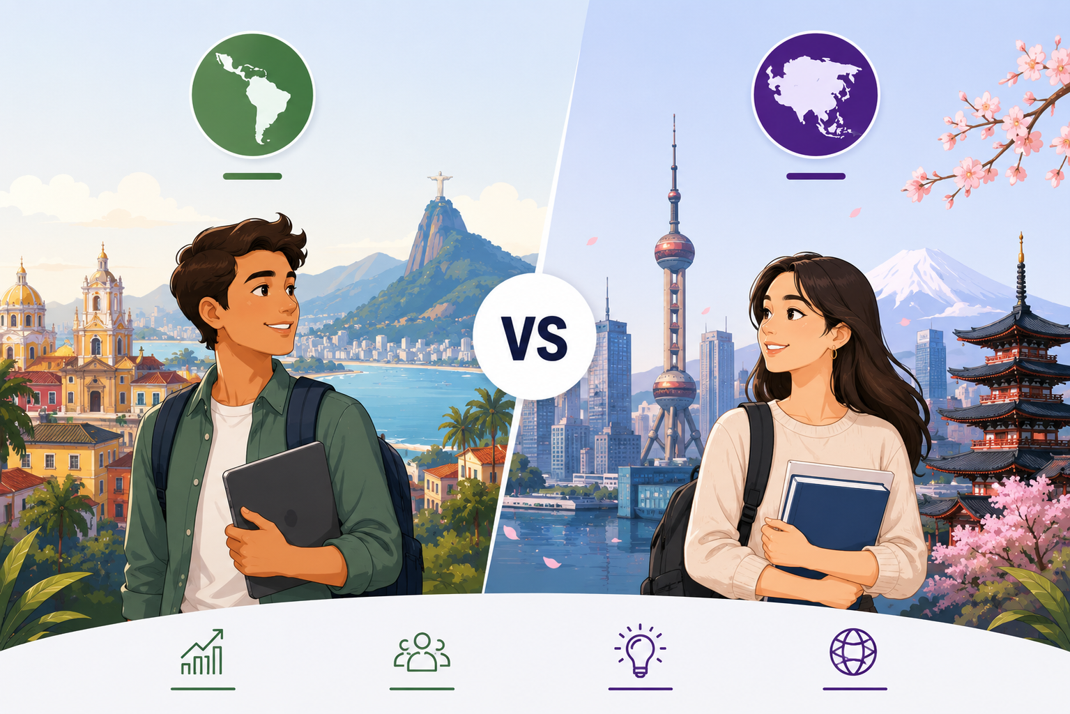 Latin America versus Asia for International Graduates
