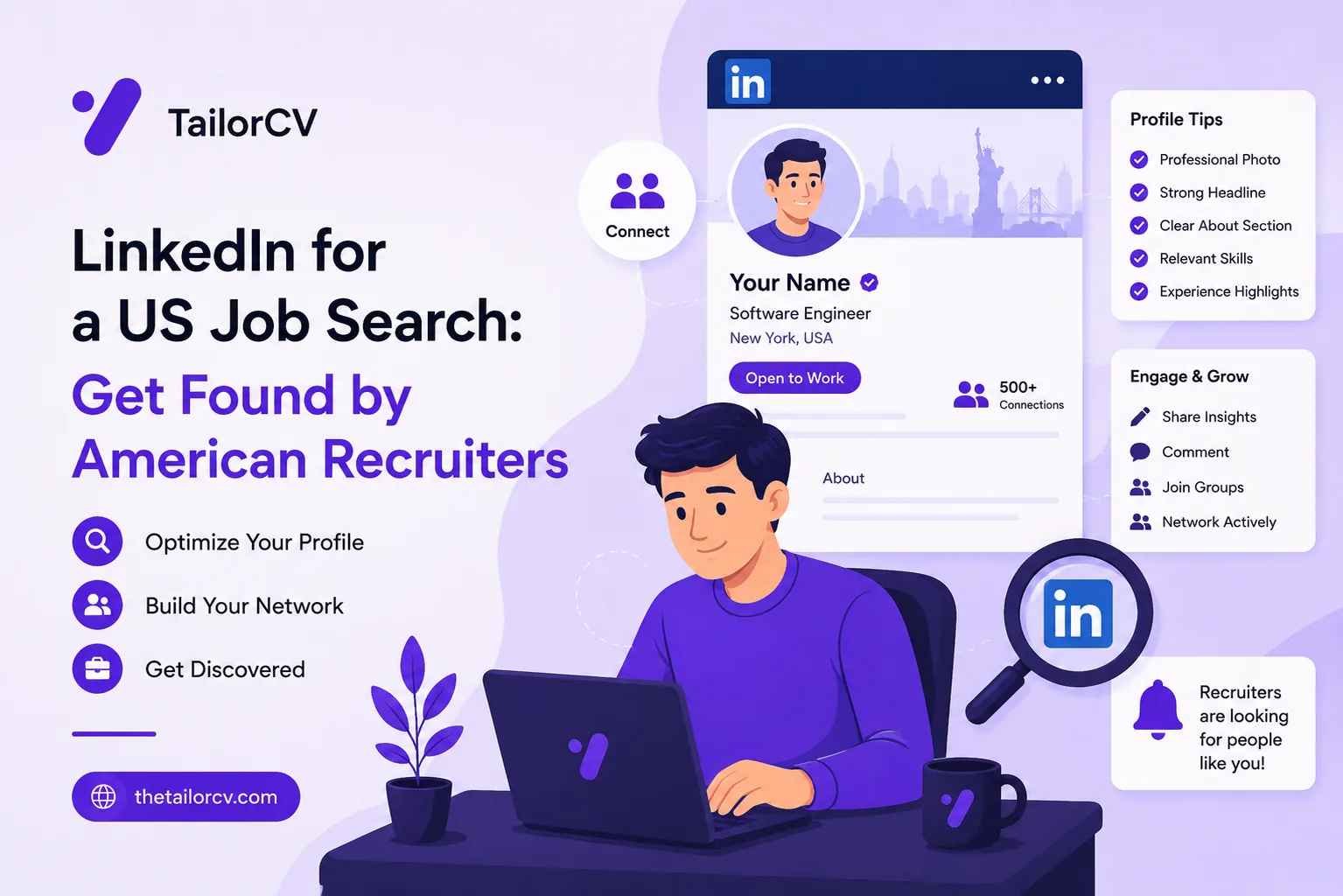 LinkedIn for a US Job Search: Get Found by American Recruiters