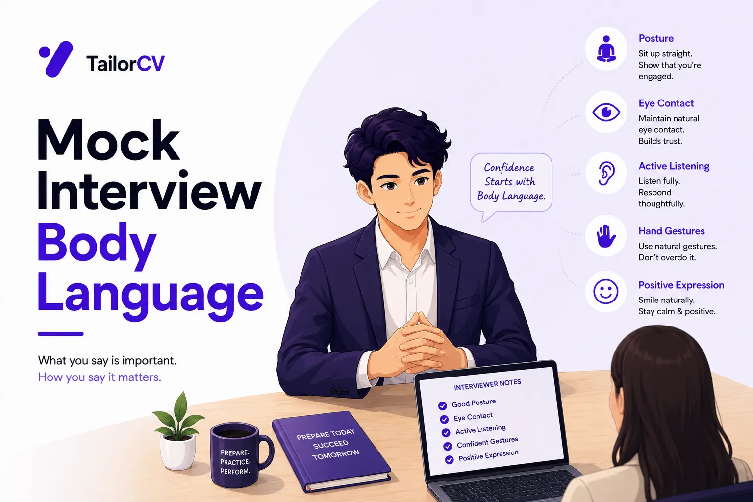 Interview Body Language 2026 - What Actually Registers