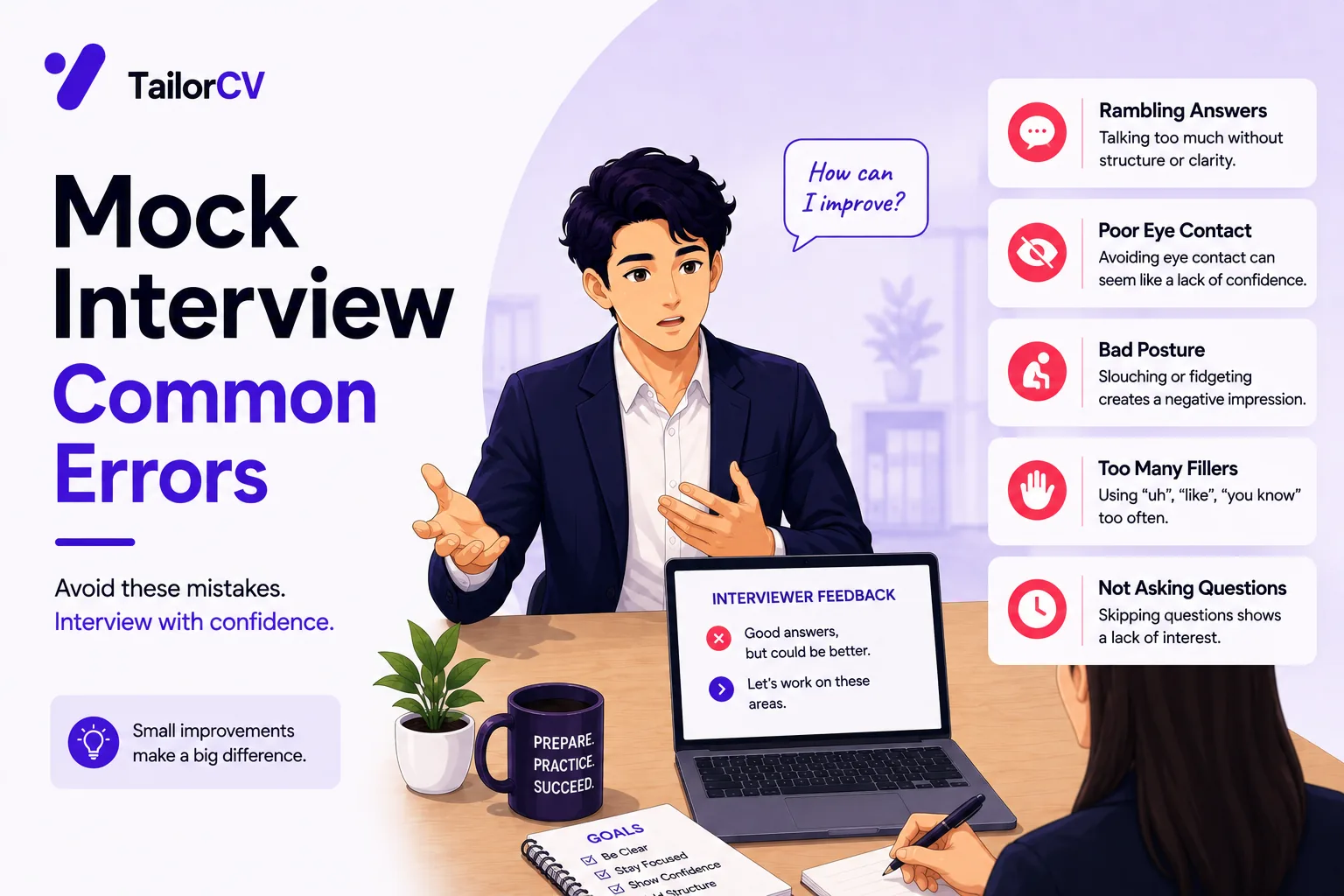 Mock Interview Common Errors 2026 - What Goes Wrong and How to Fix It