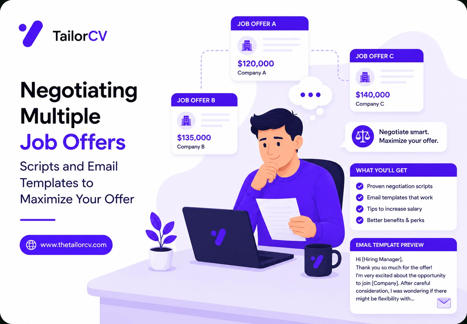 Negotiating Multiple Job Offers - Scripts and Email Templates to Maximize Your Offer
