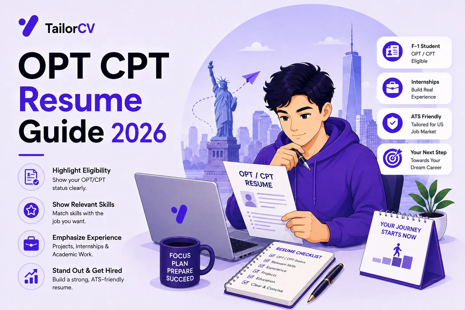 OPT and CPT Resume Guide 2026 - How International Students Get Hired in the US