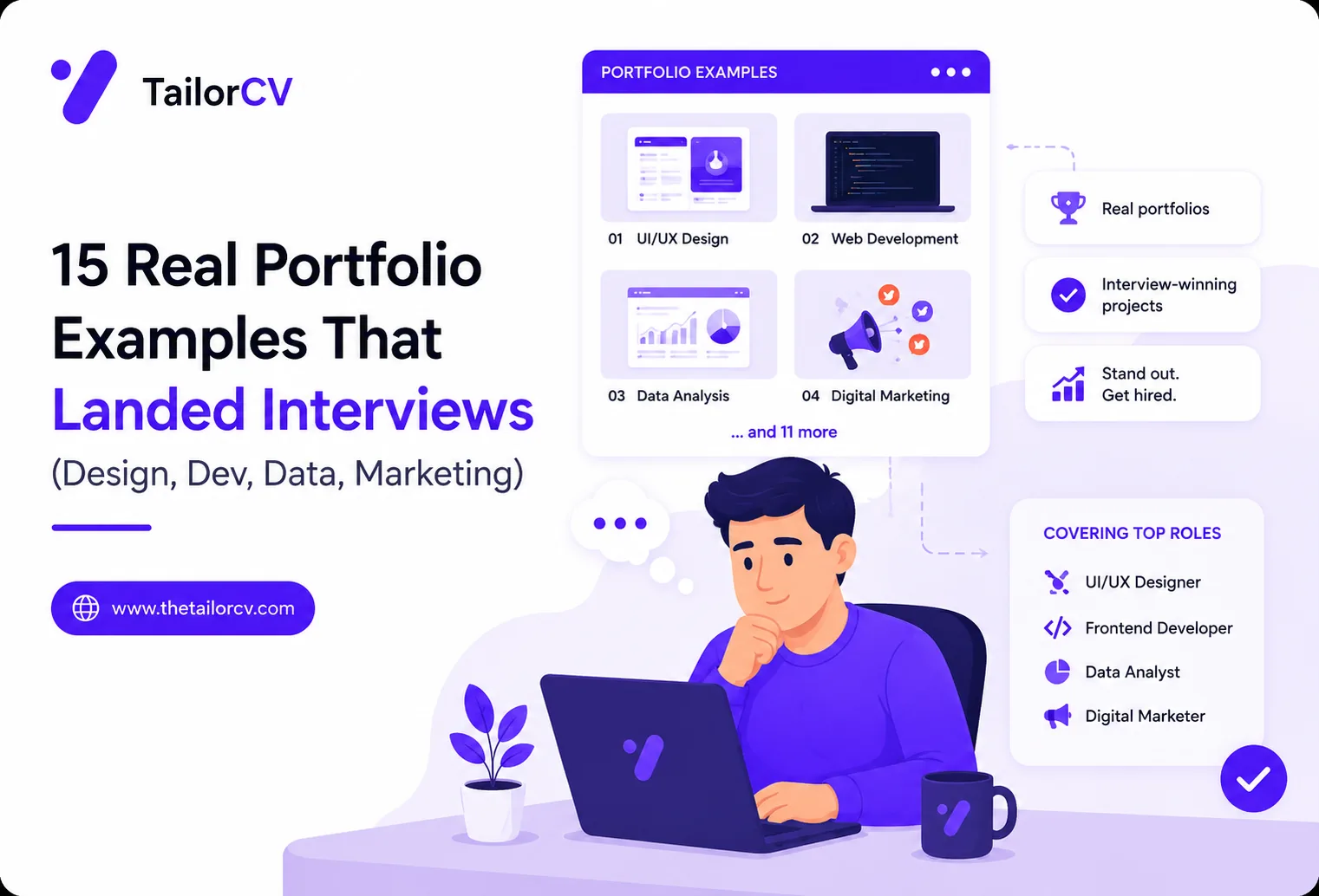 15 Real Portfolio Examples That Landed Interviews (Design, Dev, Data, Marketing)