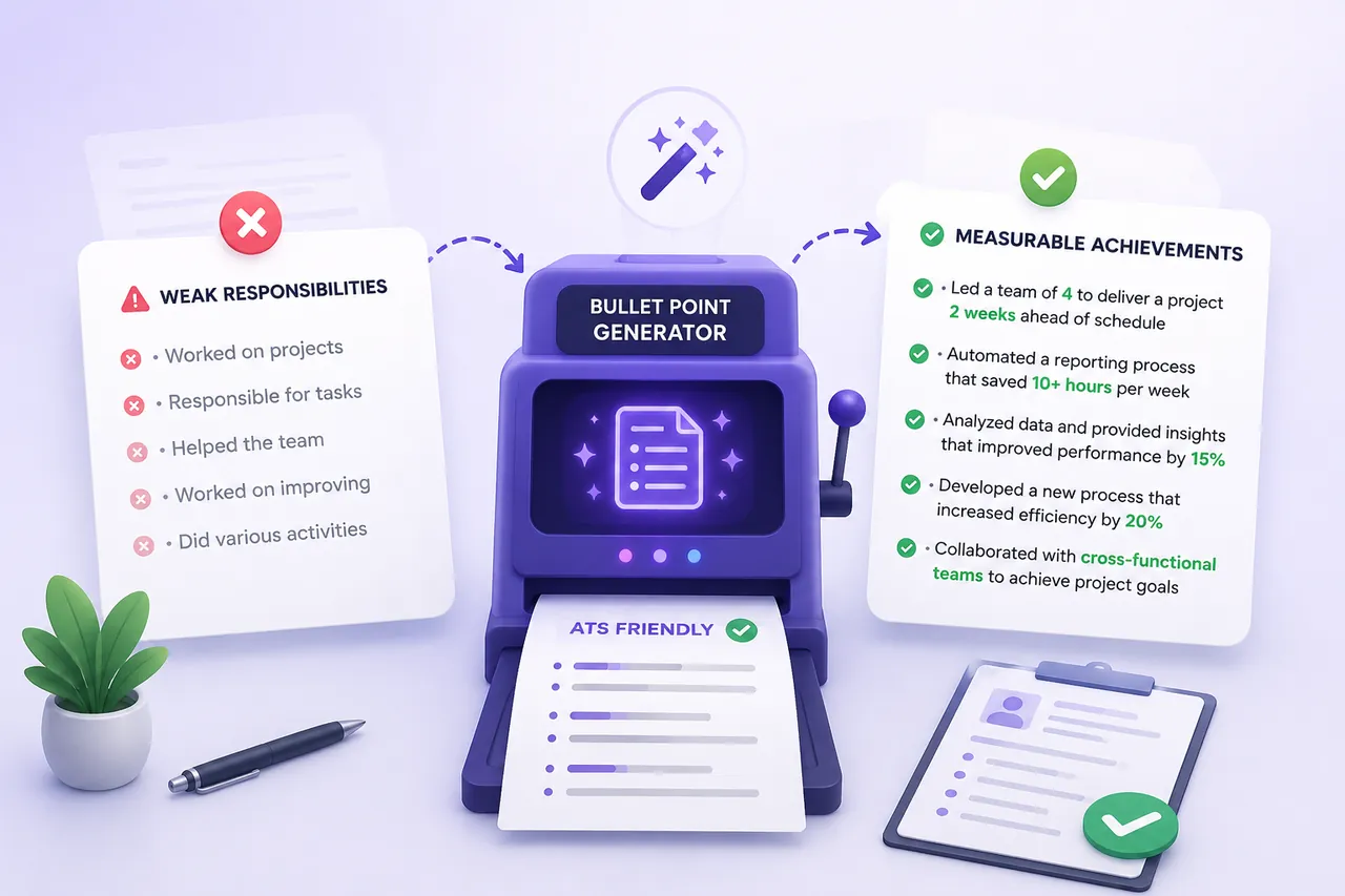 Resume Bullet Point Generator Guide