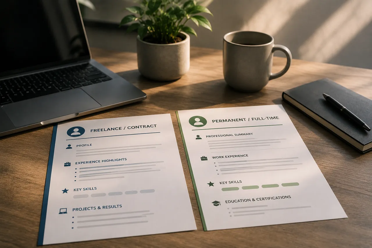 Resume Tailoring for Contract and Freelance Roles vs. Permanent Jobs (2026 Guide)