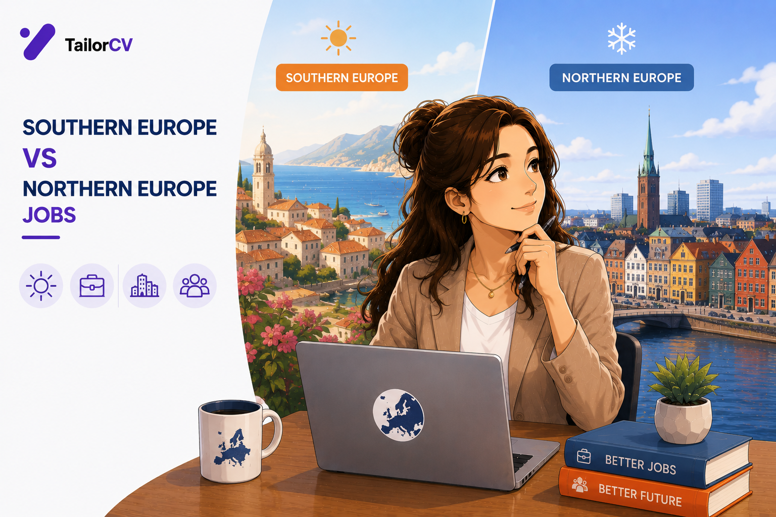 Southern Europe versus Northern Europe for Graduate Jobs