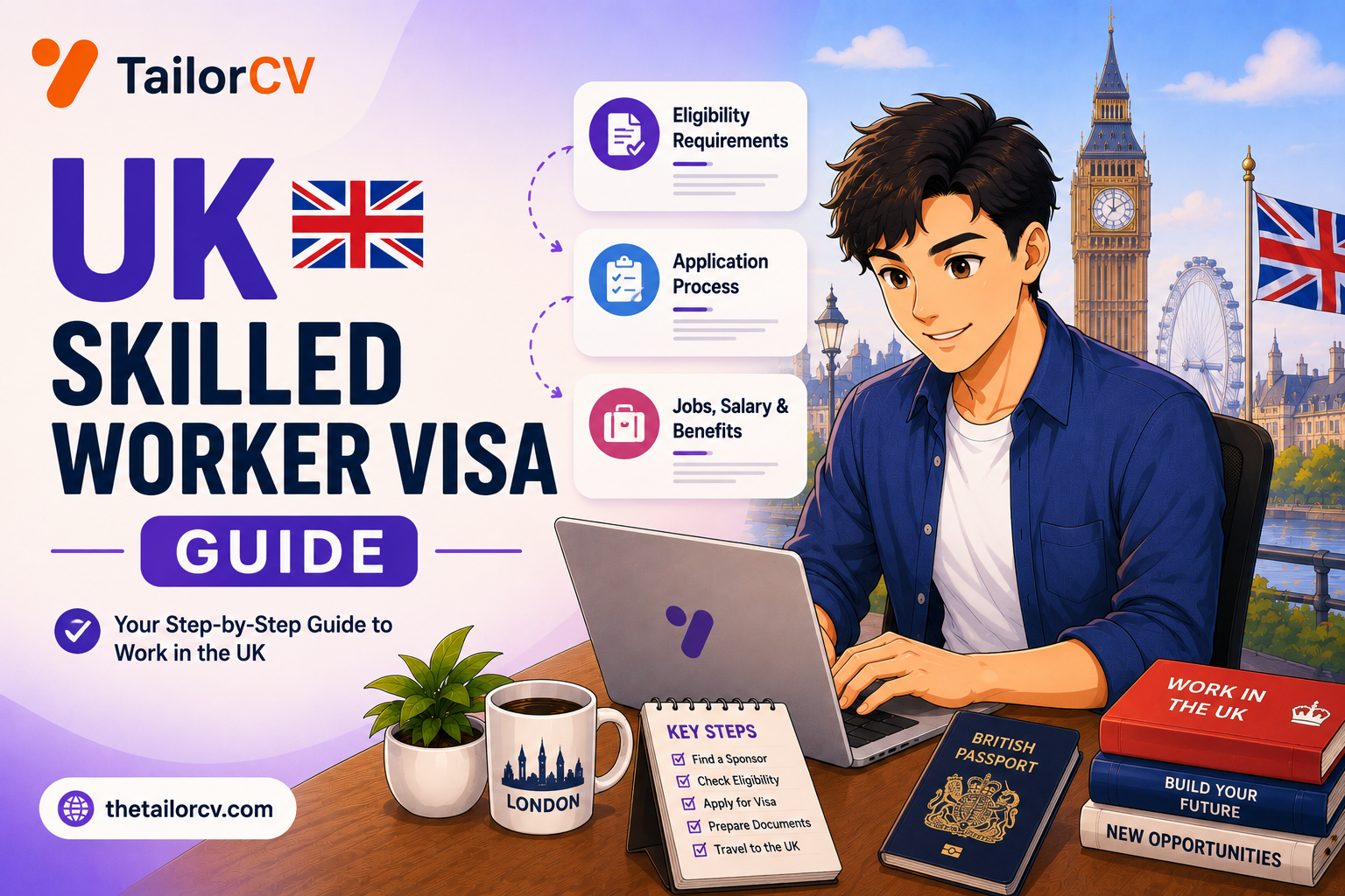 UK Skilled Worker Visa Guide 2026 - Sponsorship, Salary Thresholds, and Process
