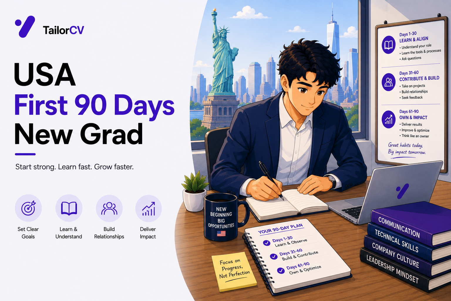 Your First 90 Days in a US Graduate Job - What Managers Actually Judge