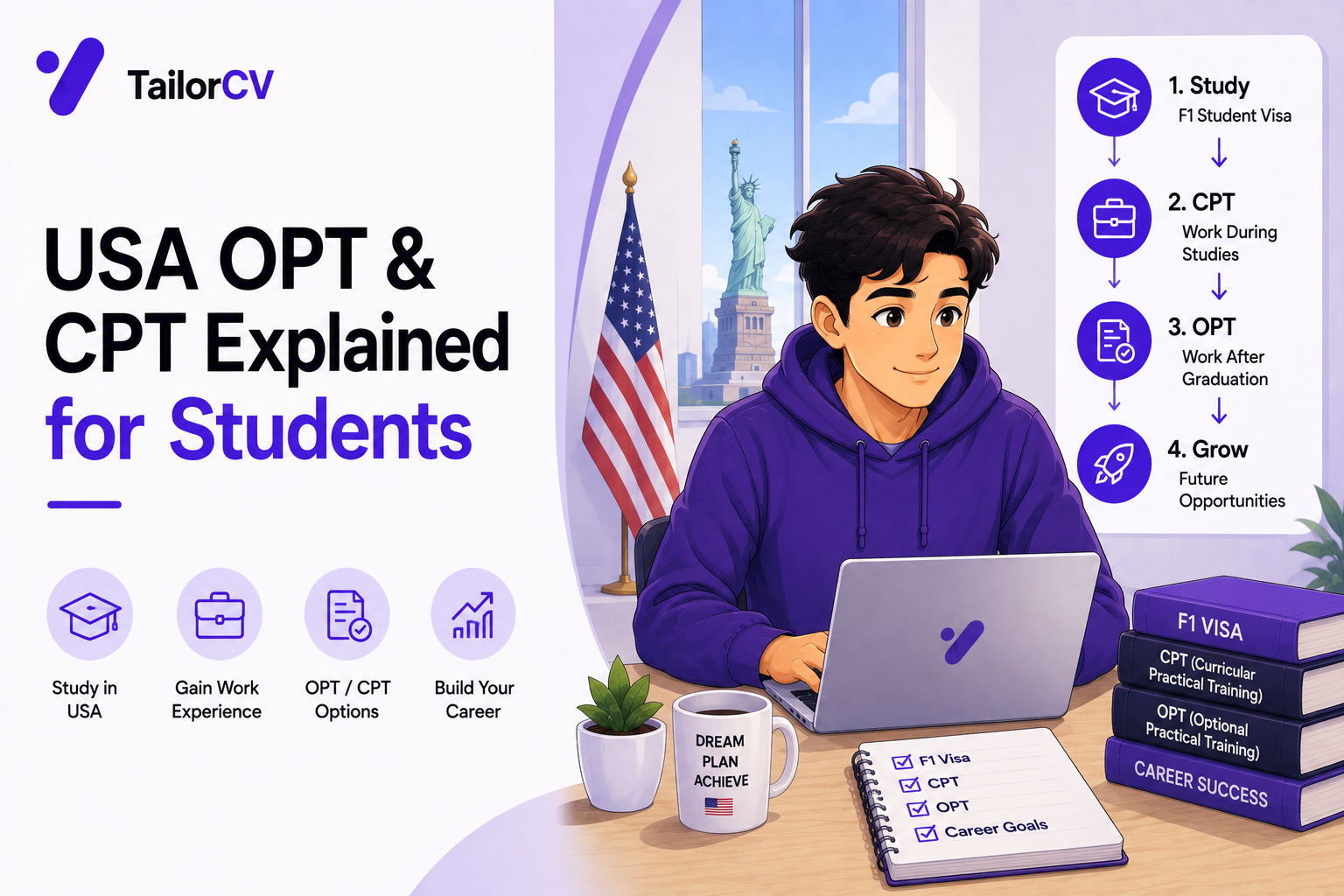 OPT and CPT Explained for International Students in the US (2026)