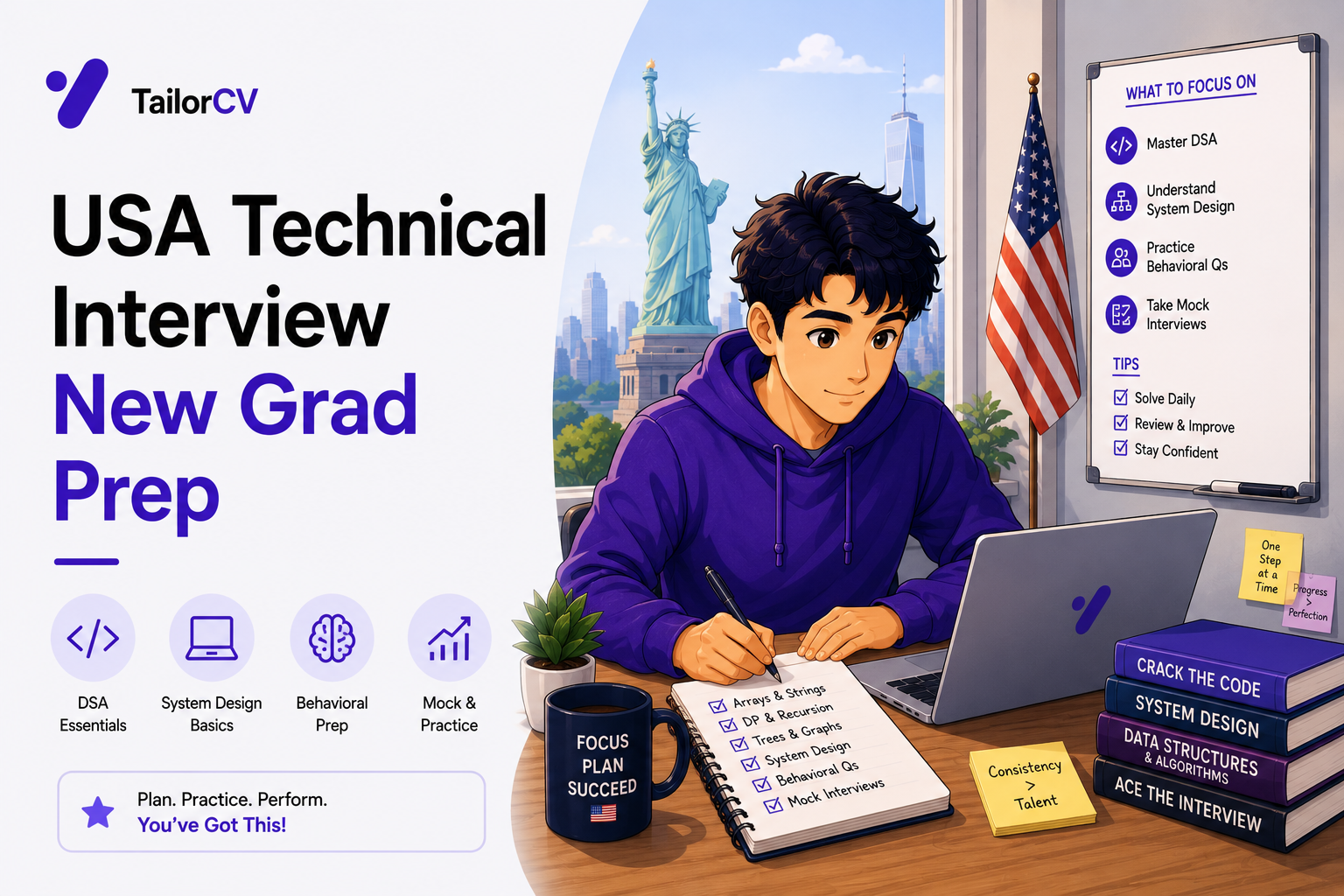 US New Grad Technical Interviews - What to Prepare and in What Order