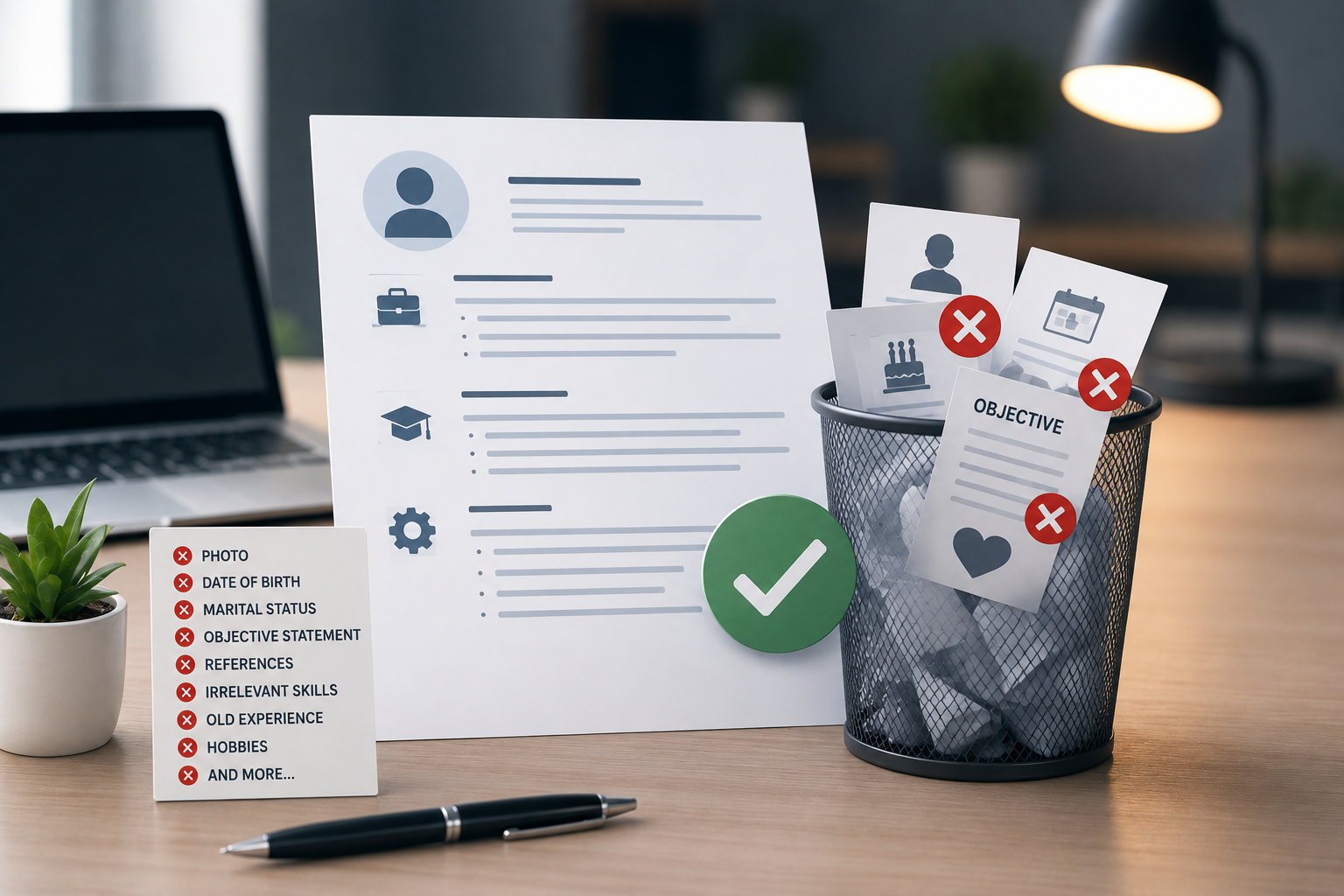 What Not to Put on a Resume in 2026 — 25 Things to Remove Immediately