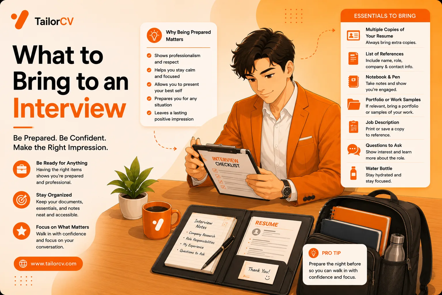 What to Bring to a Job Interview
