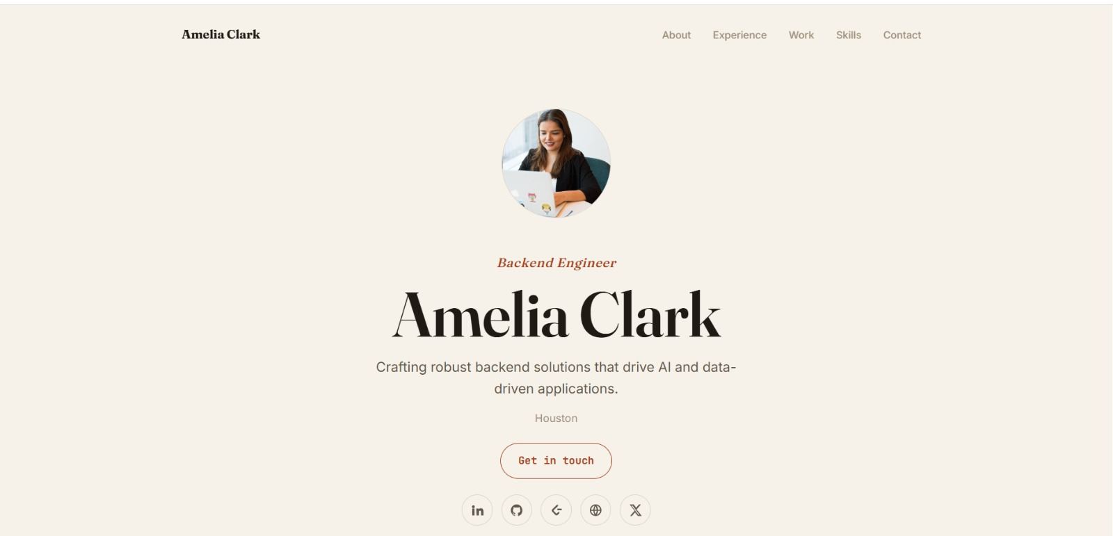Editorial — serif & elegant preview