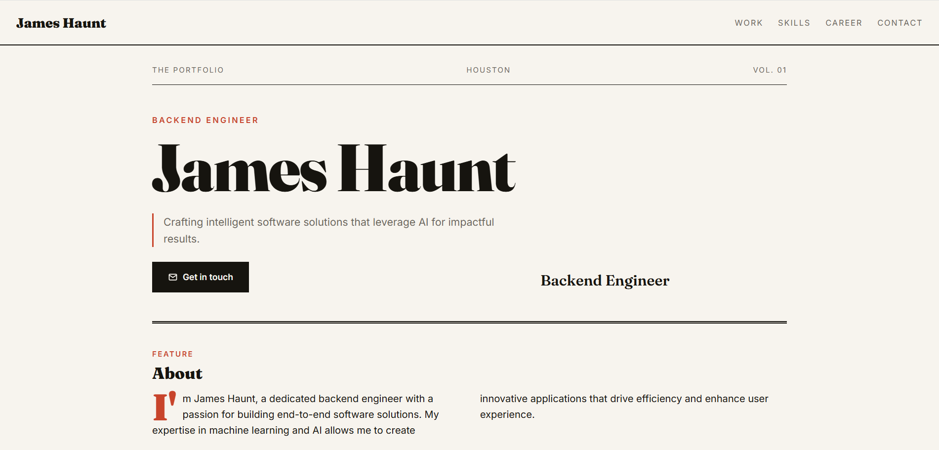 Magazine portfolio design preview